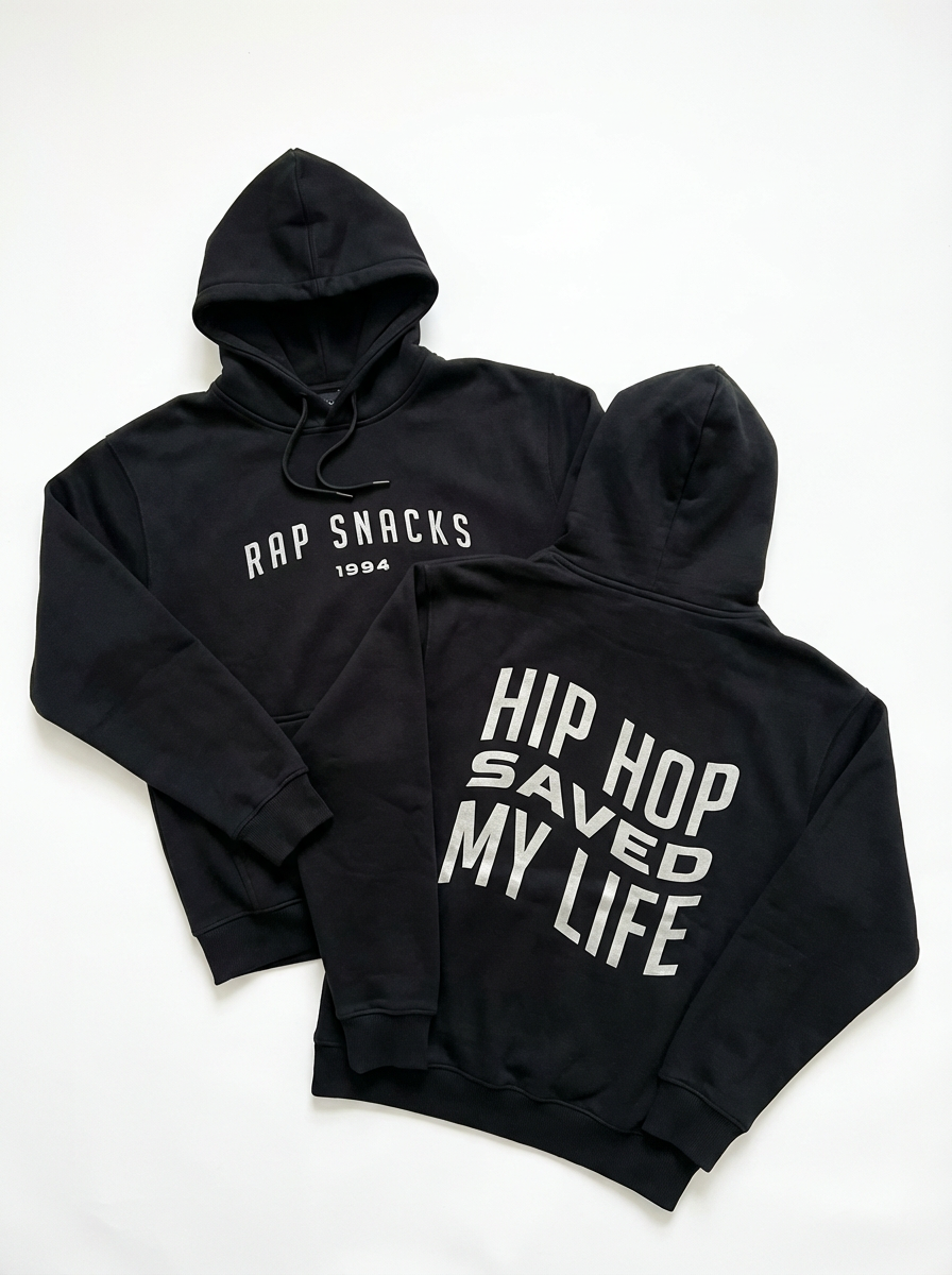 トップス fukc my life hoodie SWAG HIP HOP SAVED MY LIFE Hoodie | Black – OFFICIAL RAP SNACKS