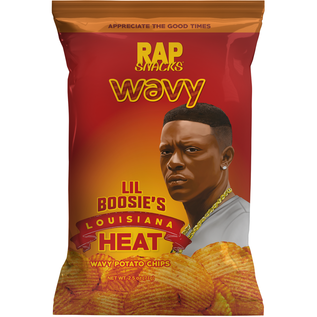 Rap Snacks Lil Boosie | Louisiana Heat Wavy Chips (10 Bags