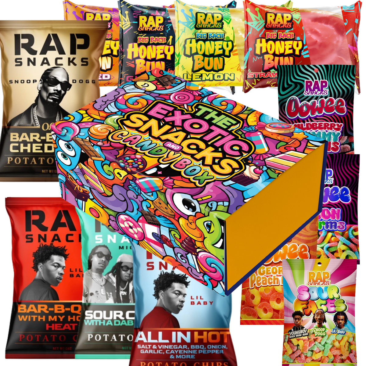 Snakz Rapper Build Your Own Snack Box – OFFICIAL RAP SNACKS