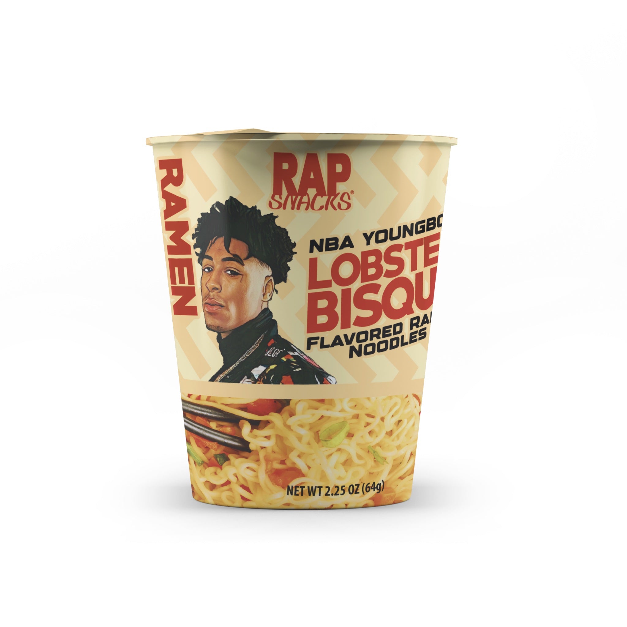 Rap Snacks NBA Youngboy Lobster Bisque Flavor Ramen Noodles 2.25oz