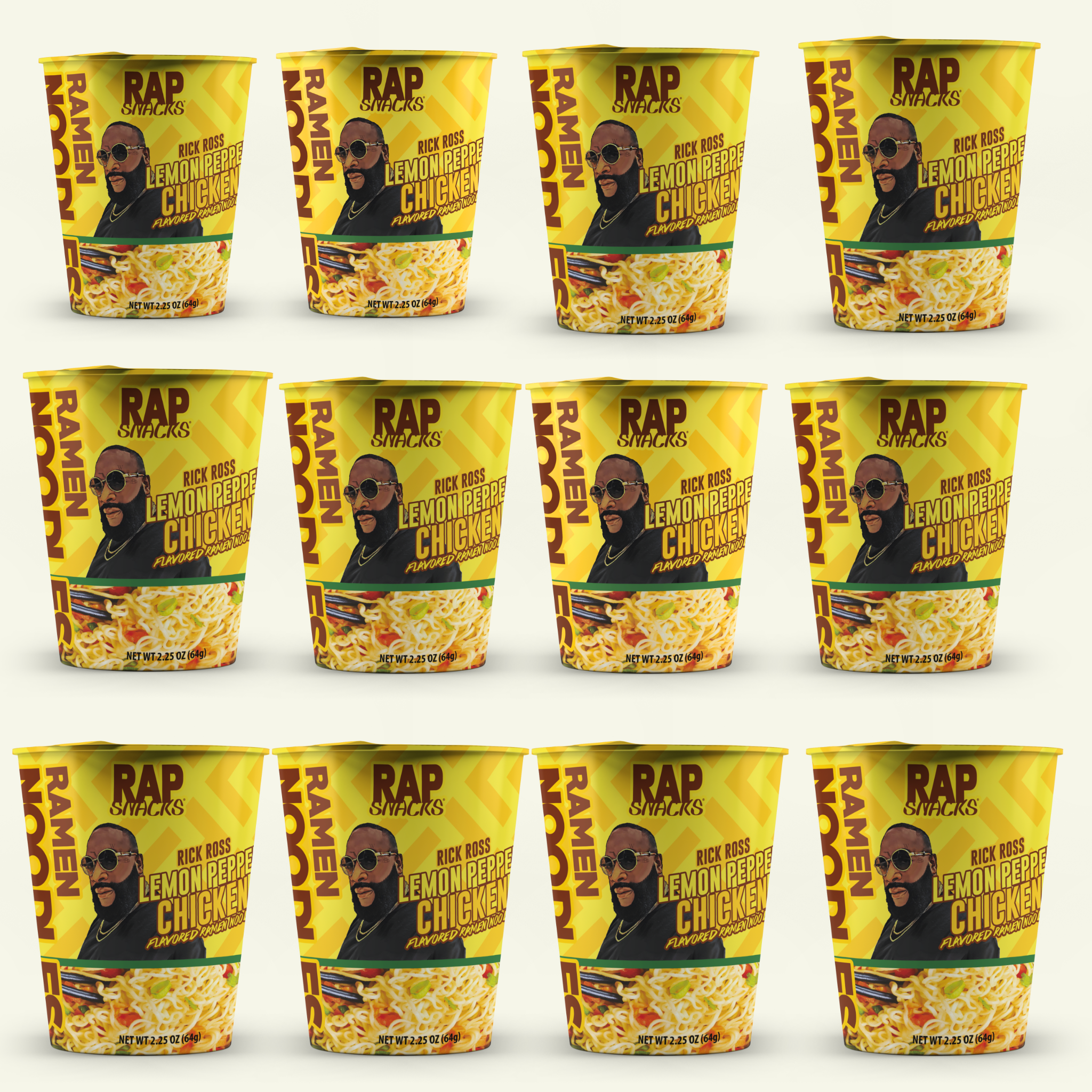 Rap Snacks Lemon Pepper Chicken Flavor Ramen Noodles Rick Ross Rap Snacks Lemon Pepper Chicken Flavor Ramen Noodles Rick Ross