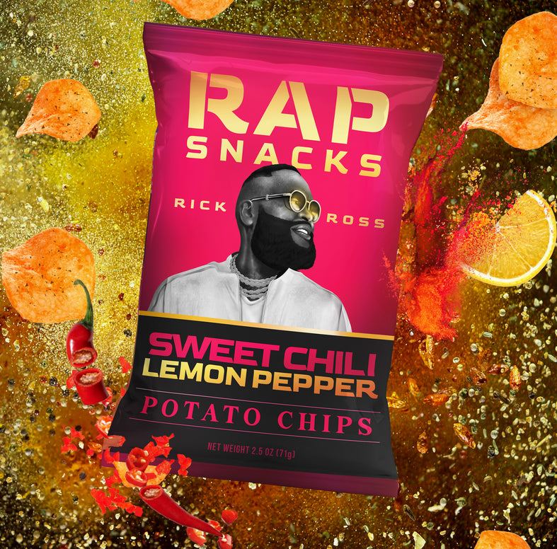 Rick Ross | Sweet Chili Lemon Pepper Chips | (10 Bags) Top Teens