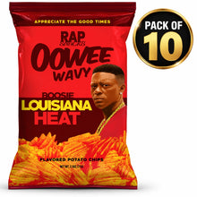 Load image into Gallery viewer, Rap Snacks Lil Boosie | Louisiana Heat Wavy Chips 2.5oz Bag Top Teens (Pack of 12)