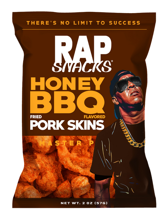 Rap Snacks Master P Honey BBQ Fried Pork Skins (1.75oz) (12 bags)