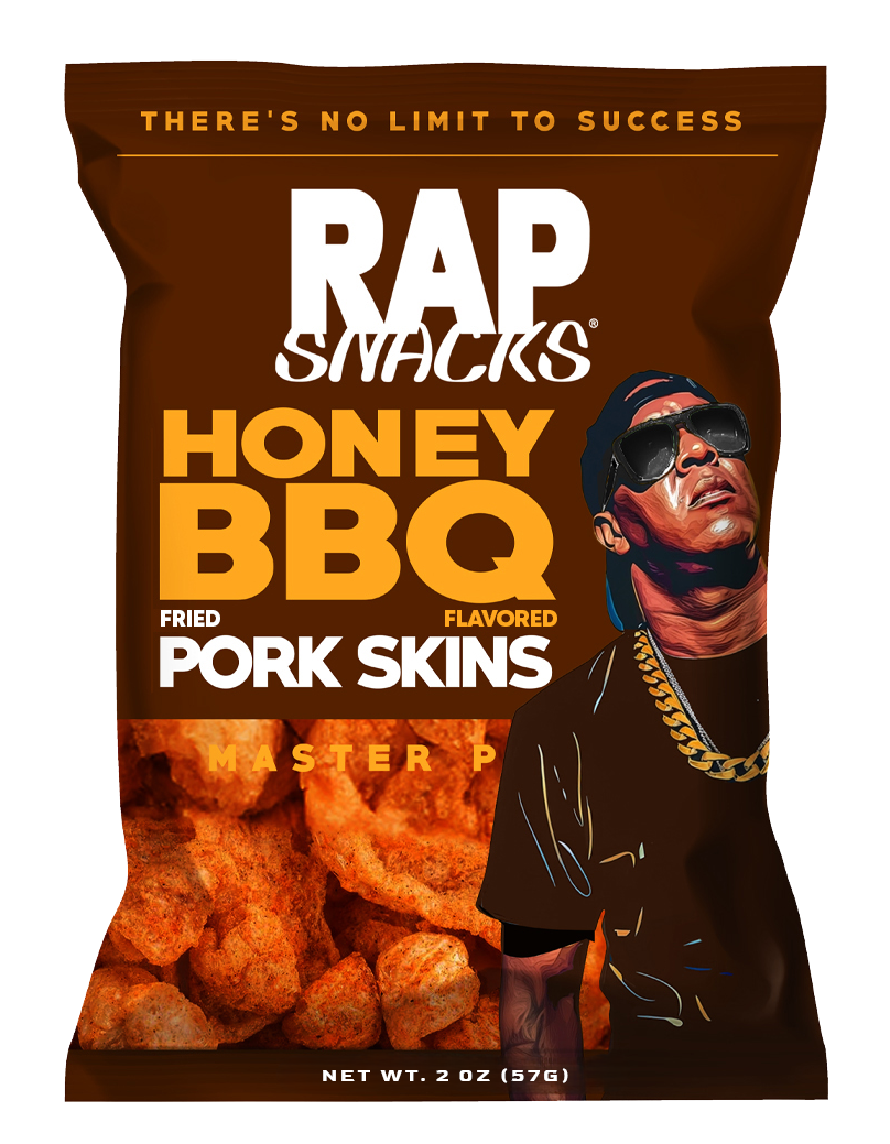 Da Muphukkuz ‎/ The Appetizer RARE G-RAP Rap Snacks Master P Honey BBQ Fried Pork Skins (1.75oz) – OFFICIAL