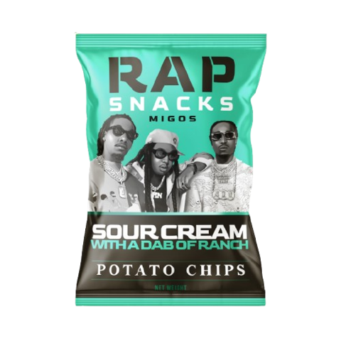 Rap Snacks Migos | Sour Cream With A Dab Of Ranch Chips (10 Bags