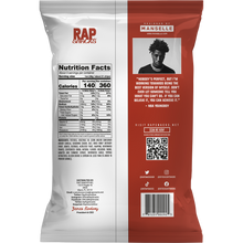 Load image into Gallery viewer, Back view of NBA YoungBoy All In Remixed BBQ chip bag.