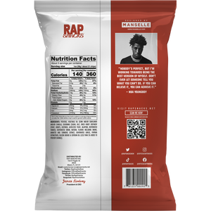 Back view of NBA YoungBoy All In Remixed BBQ chip bag.