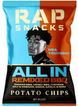 Load image into Gallery viewer, Rap Snacks NBA Youngboy All In Remixed BBQ Chips (2oz) (12 Bags)
