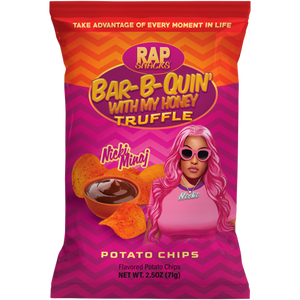 Rap Snacks Nicki Minaj Bar-B-Quin' with my Honey Truffle Chips Rap Snacks Nicki Minaj Bar-B-Quin' with my Honey Truffle Chips