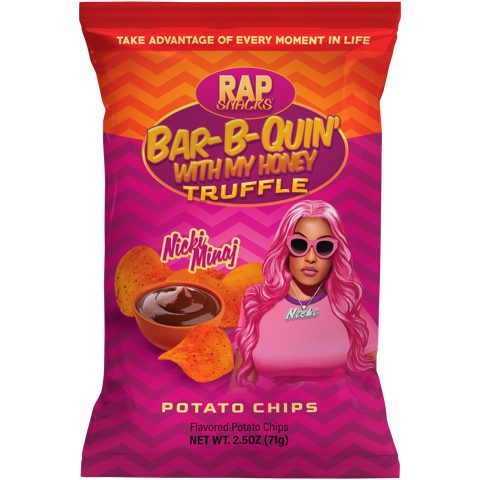 Rap Snacks Nicki Minaj | Bar-B-Quin' with my Honey Truffle Chips 2.5oz Bag