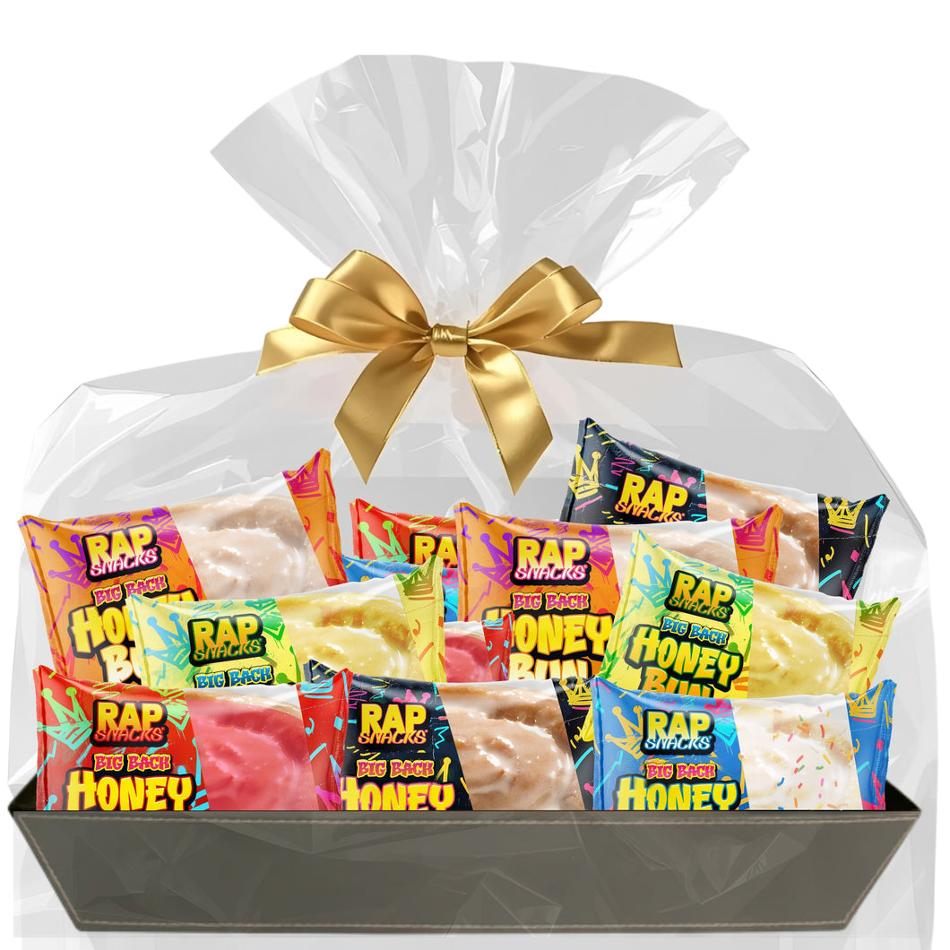 Rap Snacks Sweet Holiday Gift Basket — Honey Buns Edition (12 Pack)