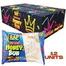 Load image into Gallery viewer, Rap Snacks Big Back Birthday Cake Honey Bun (Case of 12)