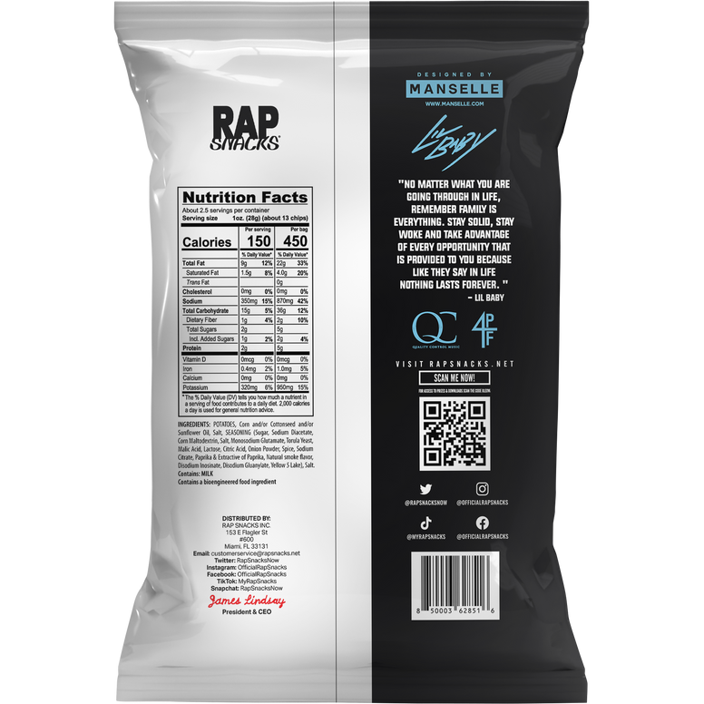 Lil Baby | All In Potato Chips (10 Bags) Top Teens