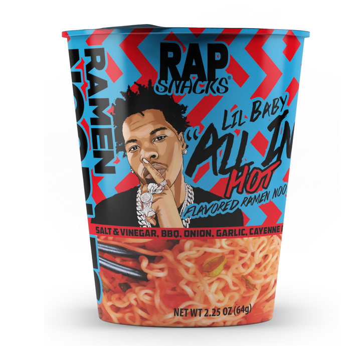 Rap Snacks Lil Baby All In Hot Ramen 2.25oz Cup