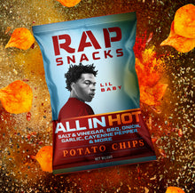 Load image into Gallery viewer, Rap Snacks Lil Baby | All in HOT Potato Chips (10 Bags)