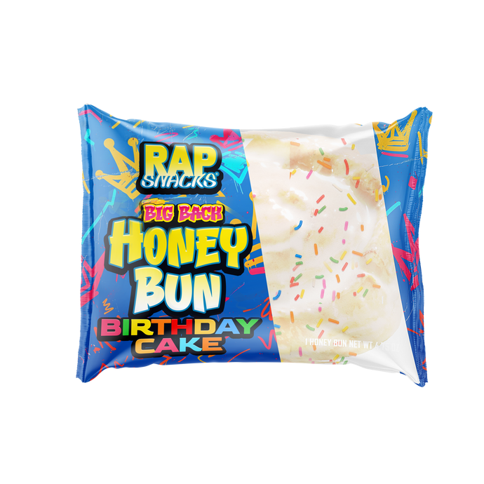 Rap Snacks Big Back Birthday Cake Honey Bun