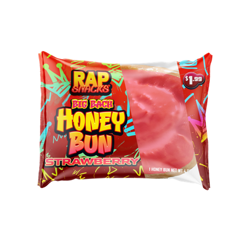 Rap Snacks Big Back Strawberry Honey Bun