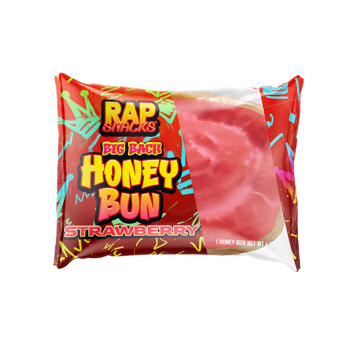 Rap Snacks Big Back Strawberry Honey Bun