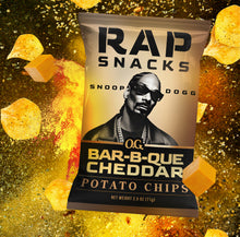 Load image into Gallery viewer, Rap Snacks Snoop Dogg |  OG Bar-B-Que Cheddar (10 Bags)