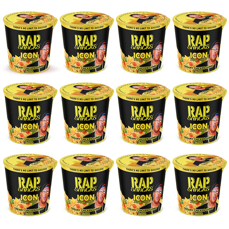 Rap Snacks Master P Creamy Chicken Gumbo Icon Ramen Noodles (2.25oz) (12 Cups)