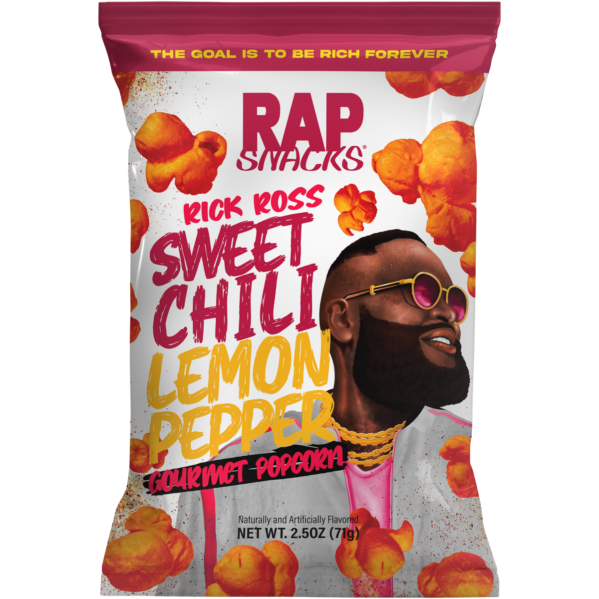 Rick Ross Sweet Chili Lemon Pepper Gourmet Popcorn 6 Bags OFFICIAL