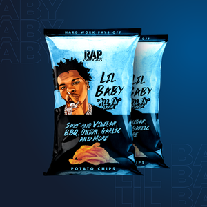 RAP SNACKS 6 Bags | Special Offer 2 Bags Rick Ross, 2 Bags Lil' Baby, 2 Bags Migos