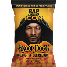 Load image into Gallery viewer, Snoop Dogg O.G. Bar-B-Que Cheddar Puffs | 6 Bags