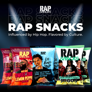 RAP SNACKS 6 Bags | Special Offer 2 Bags Rick Ross, 2 Bags Lil' Baby, 2 Bags Migos