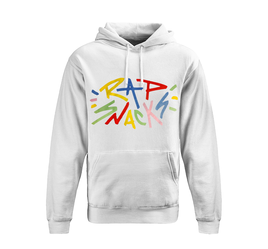 Rap Snacks Premium Hoodie White