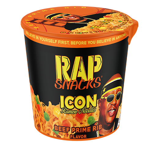 Rap Snacks Beef Prime Rib Ramen Noodles E-40 | 2.25oz Cup