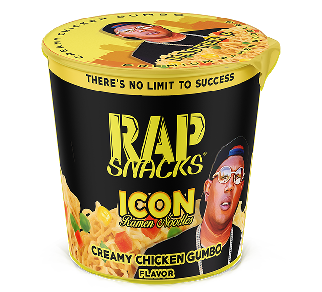 Rap Snacks Master P Creamy Chicken Gumbo Icon Ramen Noodles (2.25oz) (12 Cups)