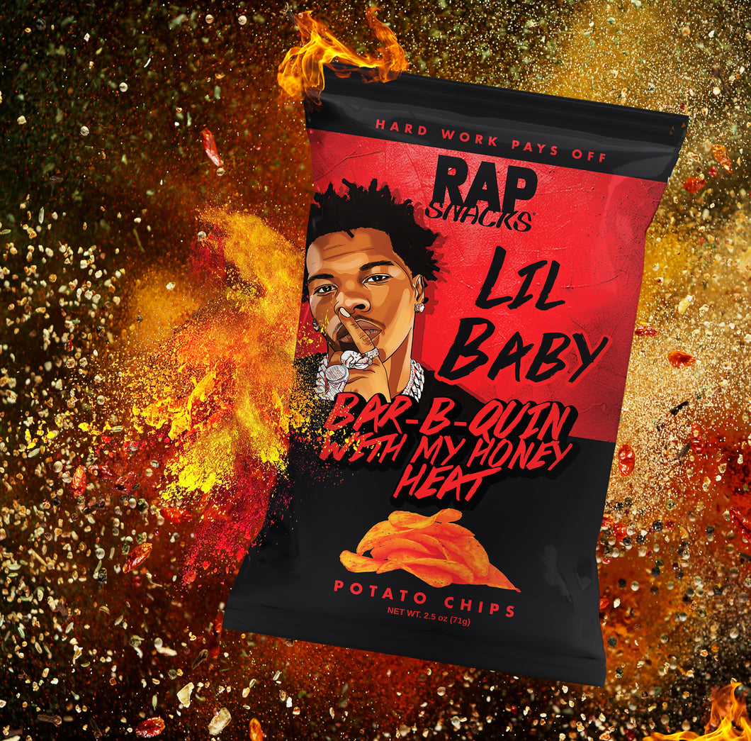 Lil Baby | Bar-B-Quin with my Honey Heat Potato Chips (6 Bags)