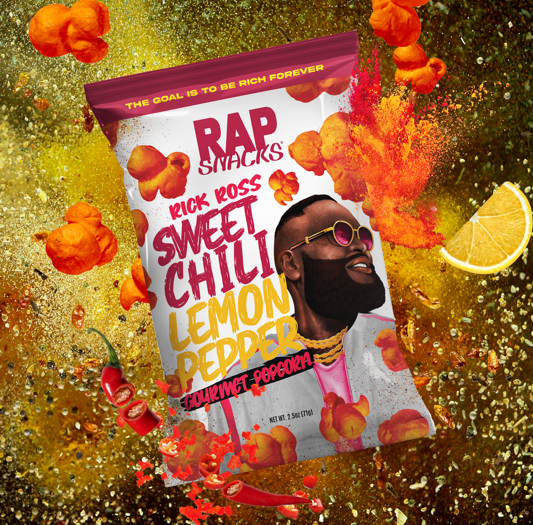 Rick Ross Sweet Chili Lemon Pepper Gourmet Popcorn | 6 Bags