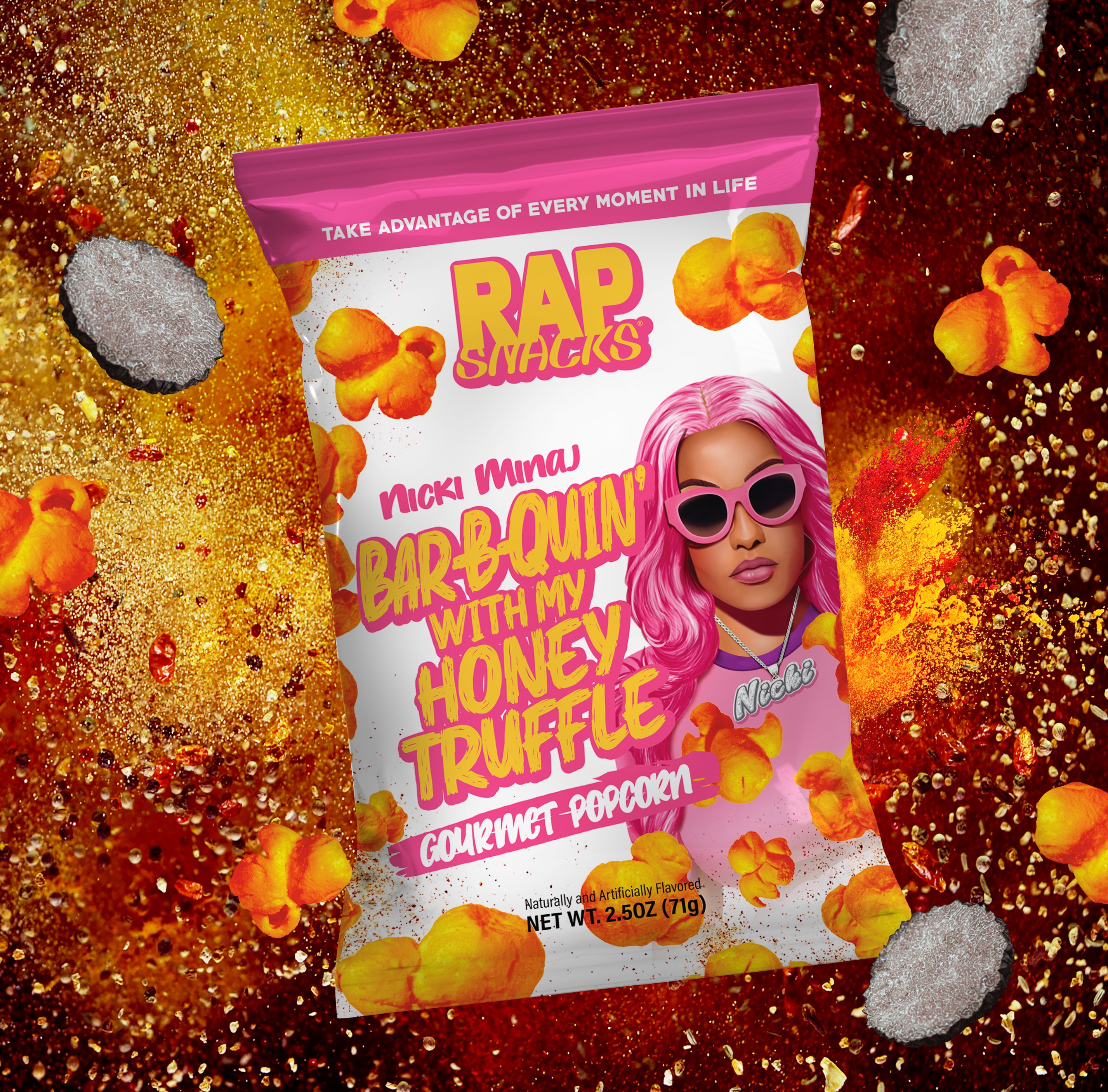 Nick Minaj Bar-B-Quin with my Honey Gourmet Popcorn