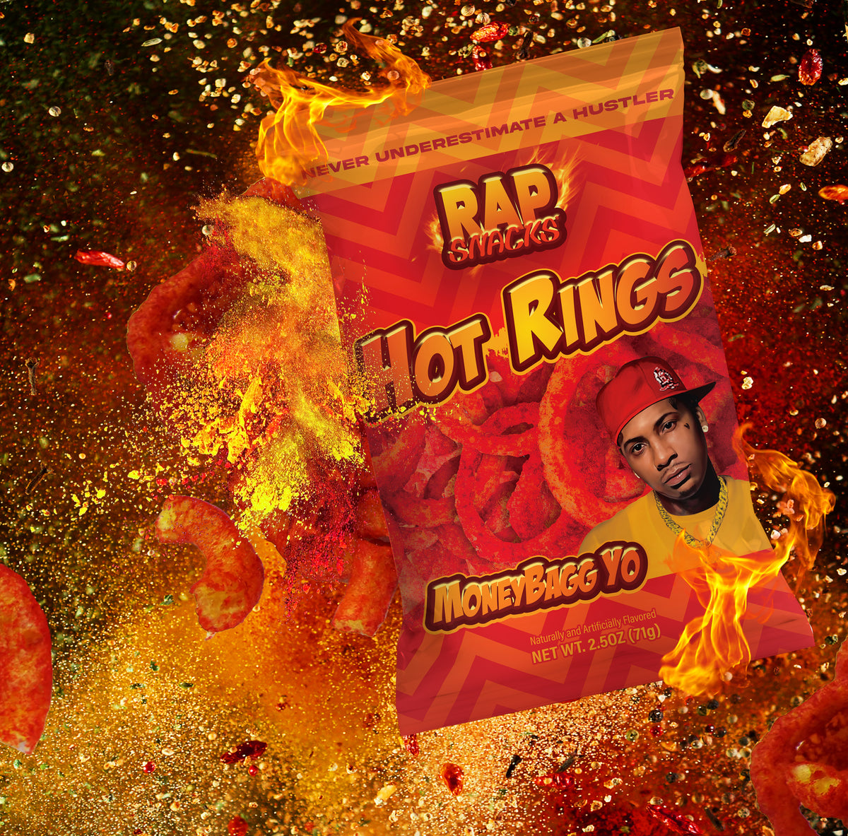 Moneybagg Yo Hot Rings 6 Bags OFFICIAL RAP SNACKS