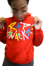 Load image into Gallery viewer, Rap Snacks Premium Hoodie Red